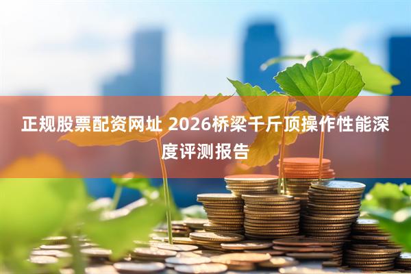 正规股票配资网址 2026桥梁千斤顶操作性能深度评测报告